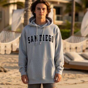Gray San Diego Hoodie Men's Size Medium